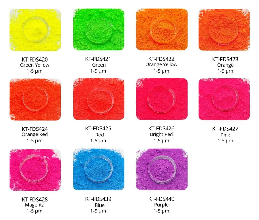 Fluorescent pigments Fluorescent pigments