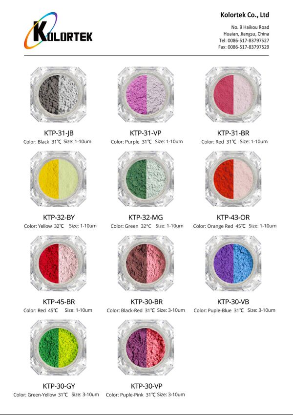 Kolortek Thermochromic Pigments