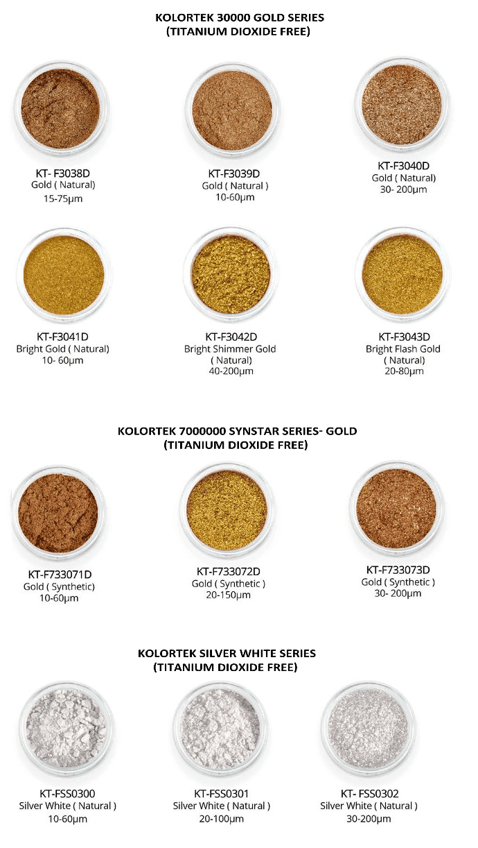 Pearl pigments (Titanium dioxide free)