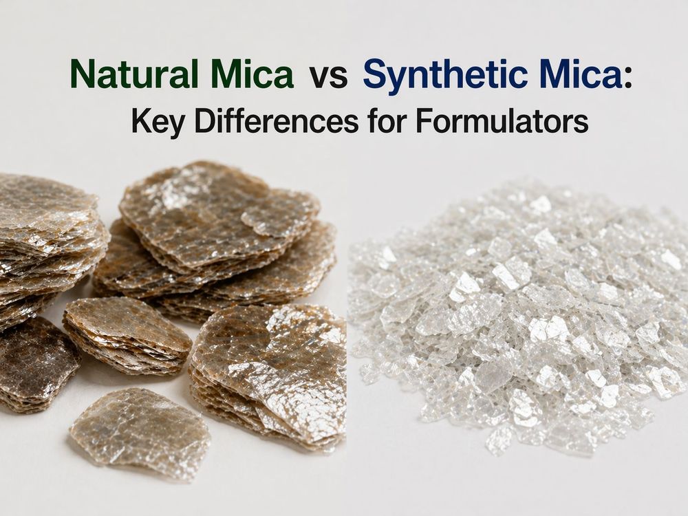 synthetic mica natural mica