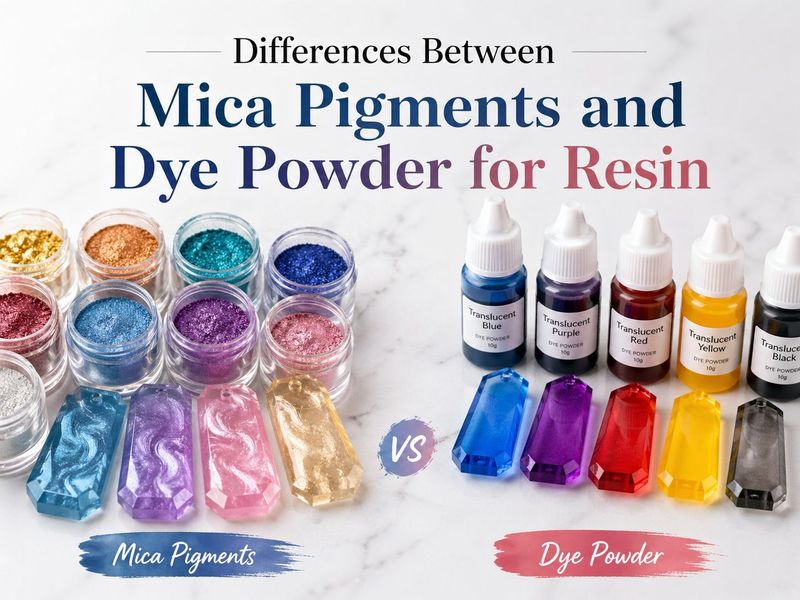 Differences Between Mica Pigments and Dye Powder for Resin