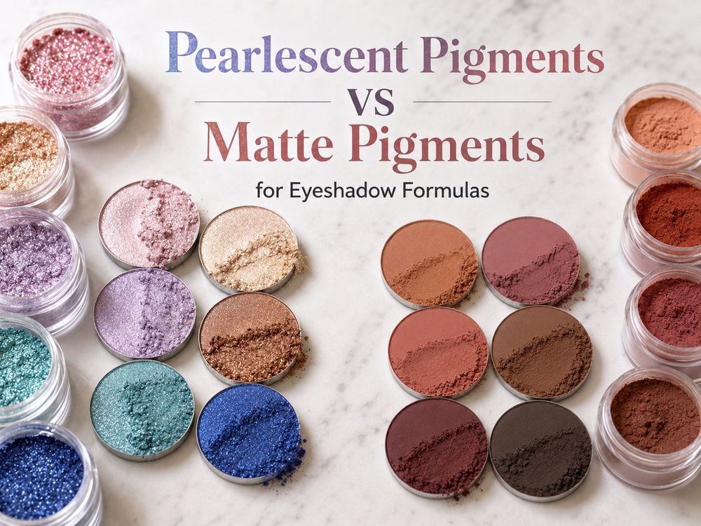 Pearlescent Pigments vs Matte Pigments for Eyeshadow Formulas
