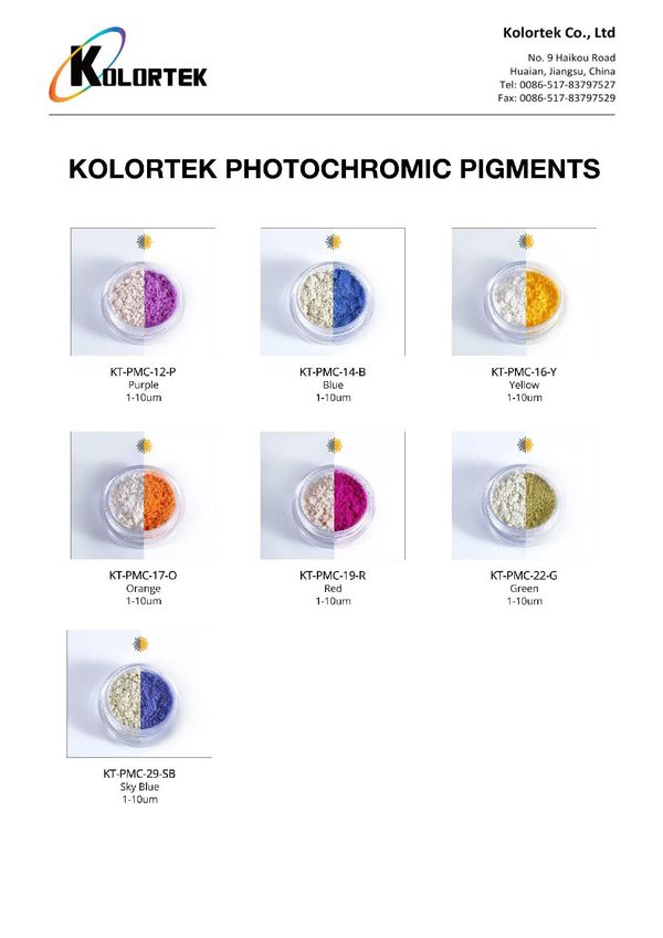 Photochromic Pigments