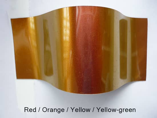 KT-95525 Red to Yellow green angle-dependent shift pigment - Kolortek