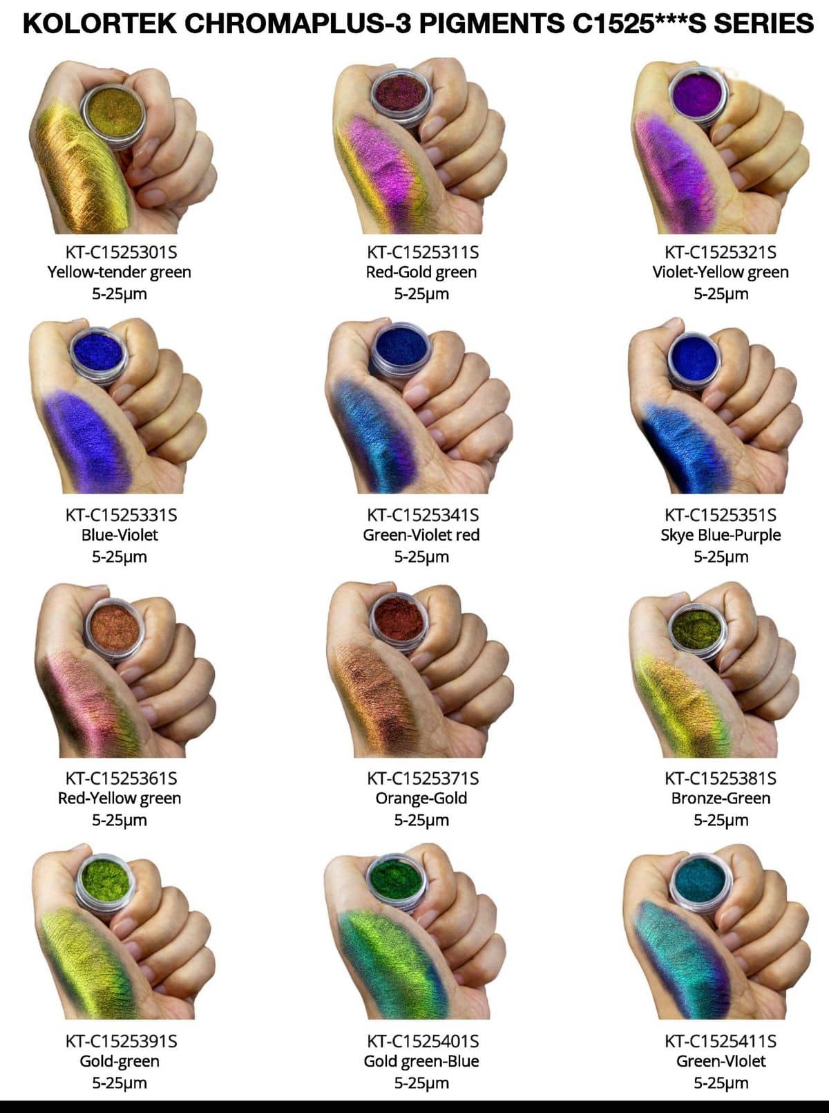 Color-Shift Cosmetic pigments Color-Shift Cosmetic pigments