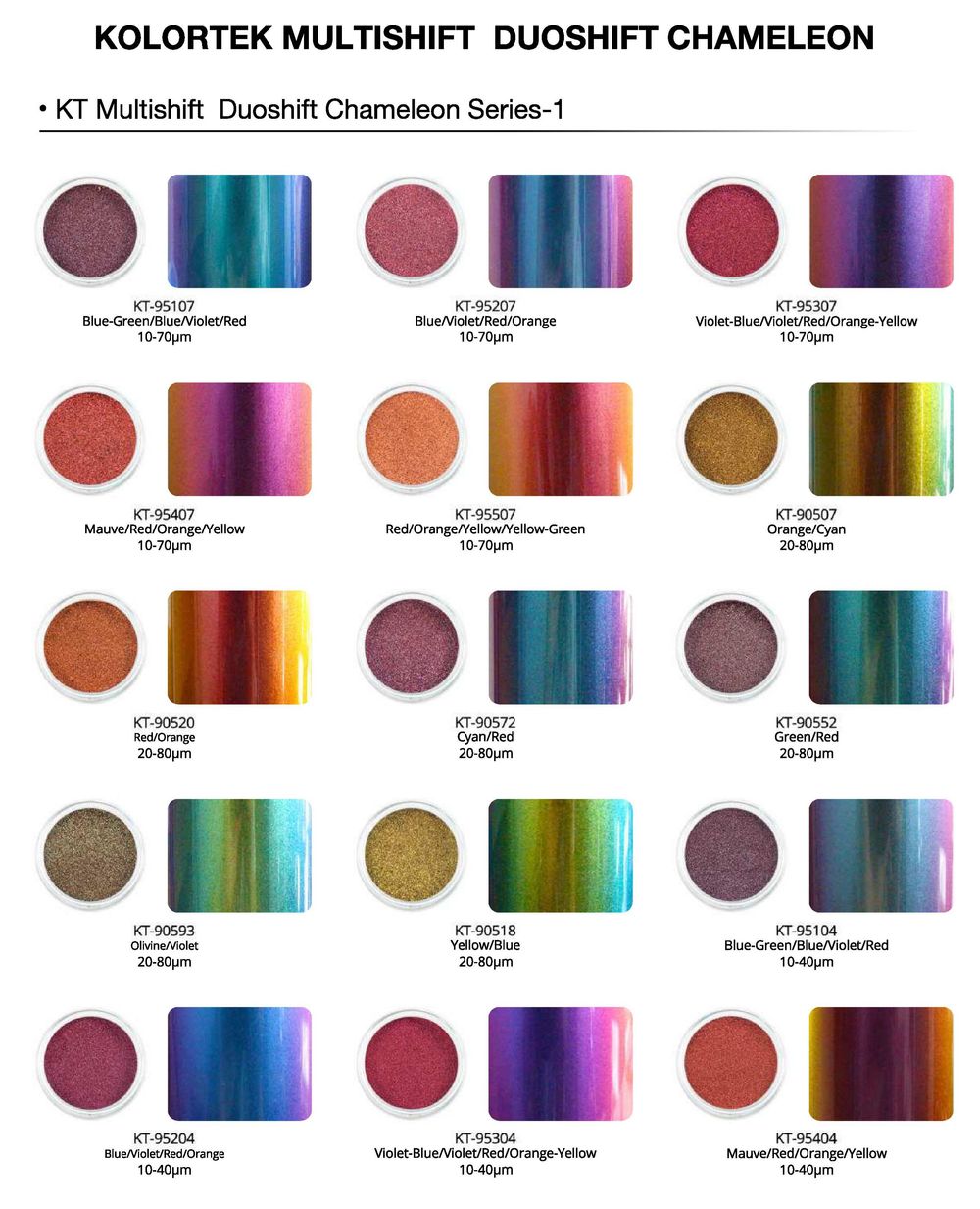 chameleon pigment for car paint