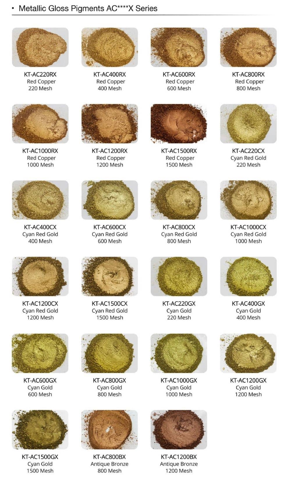 metallic gloss pigments metallic gloss pigments